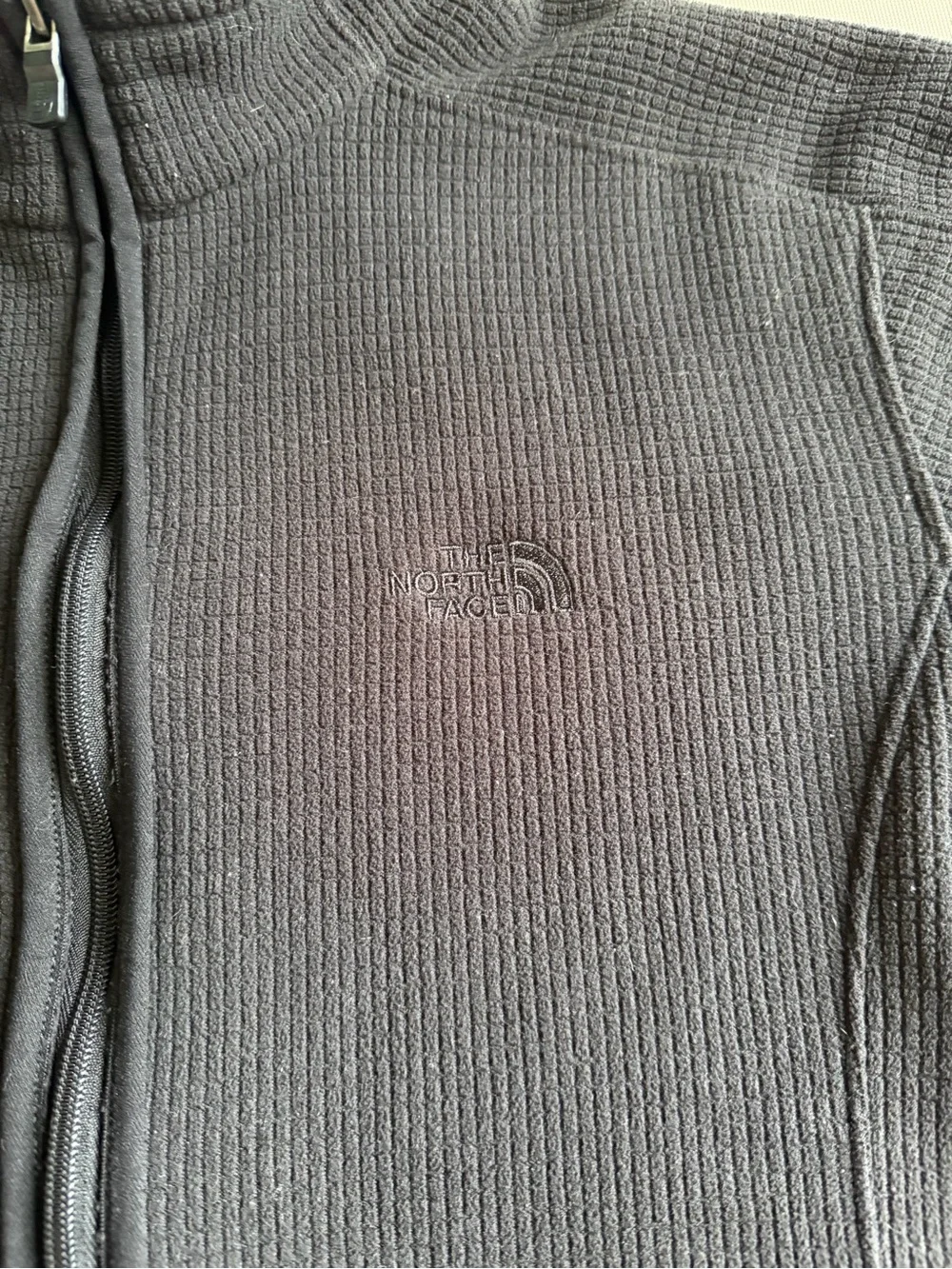 The North Face Black Grid-Textured Zip Jacket